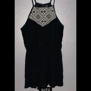 Black Aztec Romper